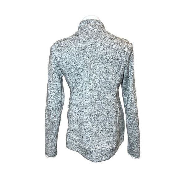 Eddie  Bauer heathered gray full zip 4 pocket fleece jacket size M - Picture 8 of 16